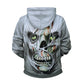Skeleton Zombie Skull Grim Reaper Print Hoodies Sweatshirts