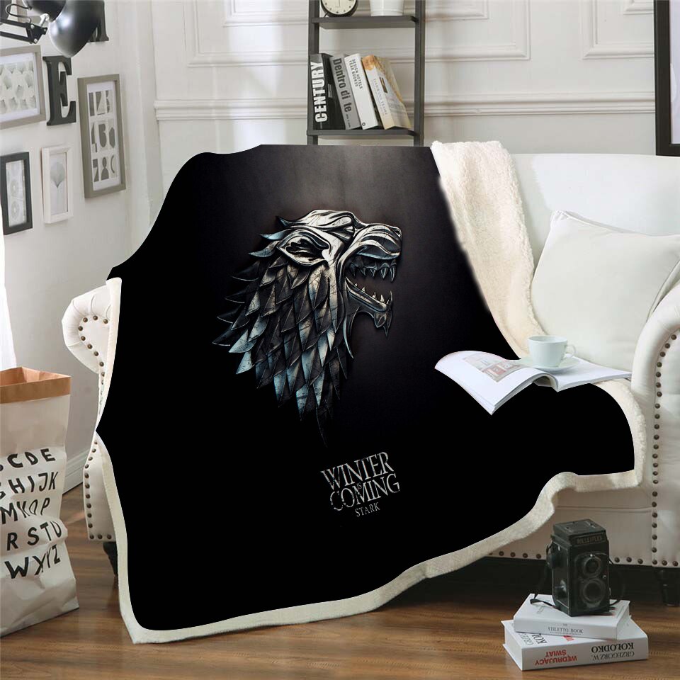 Game Of Thrones Winter Blankets and Throws Warm Flannel Velvet Cotton