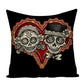 Colorful Square Pillow cover Sugar Skull Decor Living Room