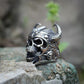 Stainless Steel Viking Warrior Skull Rings Mens Punk Nordic God