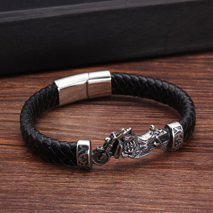 Vintage Diy braid Motorcycle Sporty Charm Bracelets