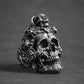 Santa Muerte Death Skull Ring 316L Stainless Steel Jewelry Titanium Steel Men Ring Punk Biker Rings