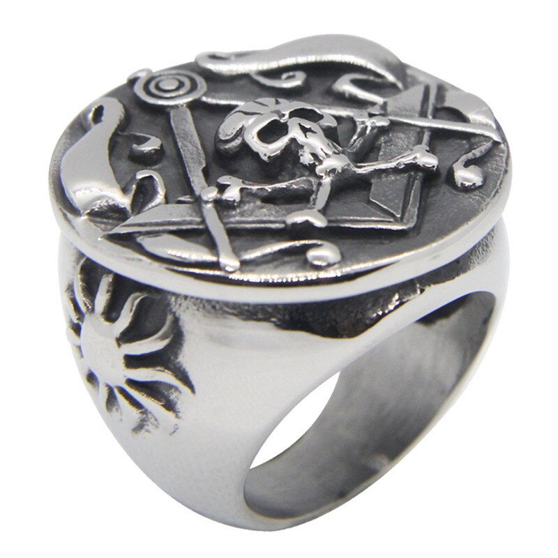 Huge Heavy Cool Skull Ring 316L Stainless Steel Fashion Jewelry