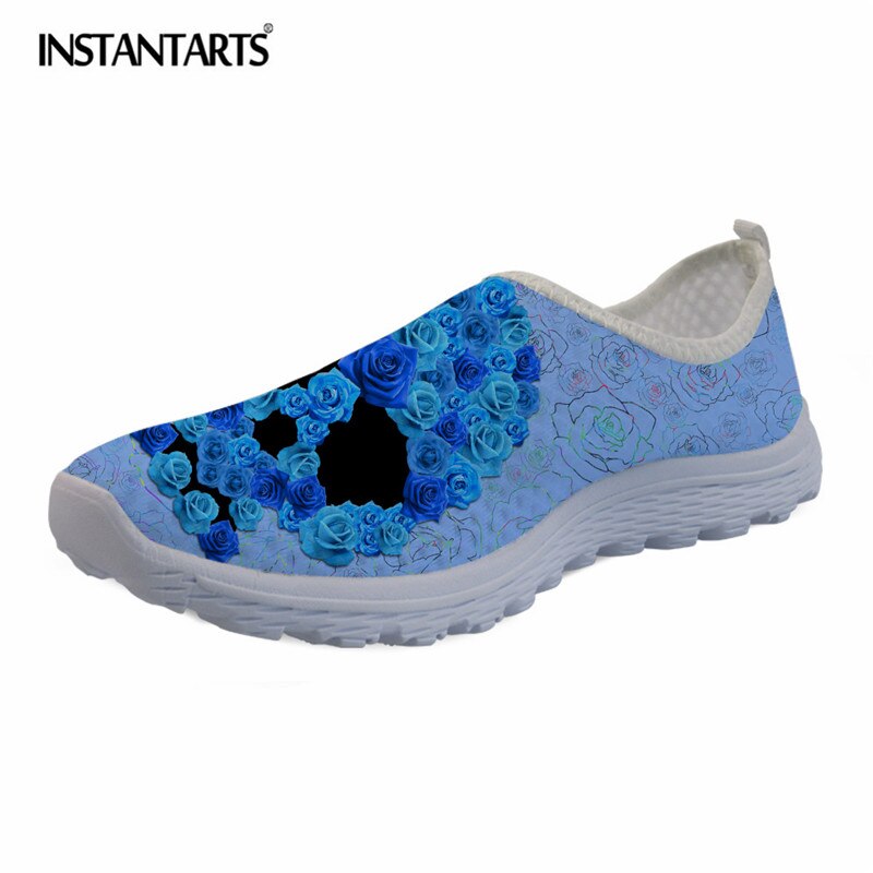 Hipster Flower Skull Printing Women Casual Flat Shoes