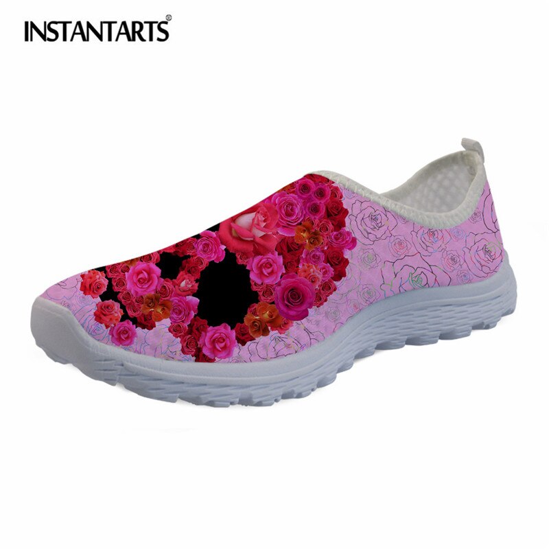 Hipster Flower Skull Printing Women Casual Flat Shoes