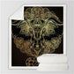 2 Sizes Flowery Skull by SunimaArt Throw Blanket Purple Gothic