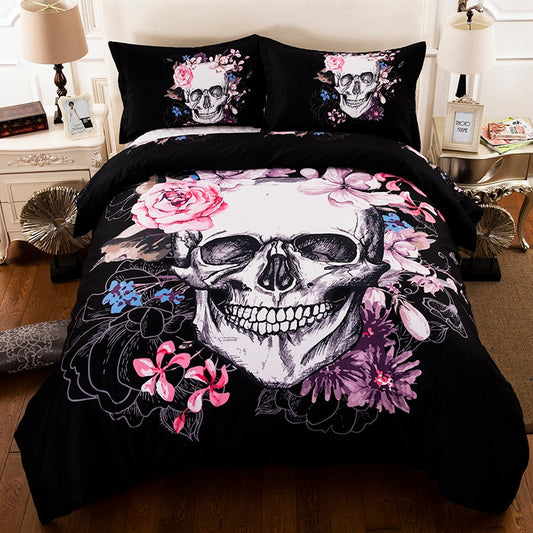 Sugar skull 3D Printed bedding set Luxury Duvet Cover  Pillowcase