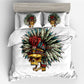 Halloween Fashion Sugar Skull Bedding Set Floral Bed Duvet Cover