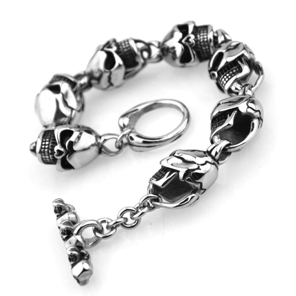 15mm Hip-hop Stainless Steel Silver Color And Black