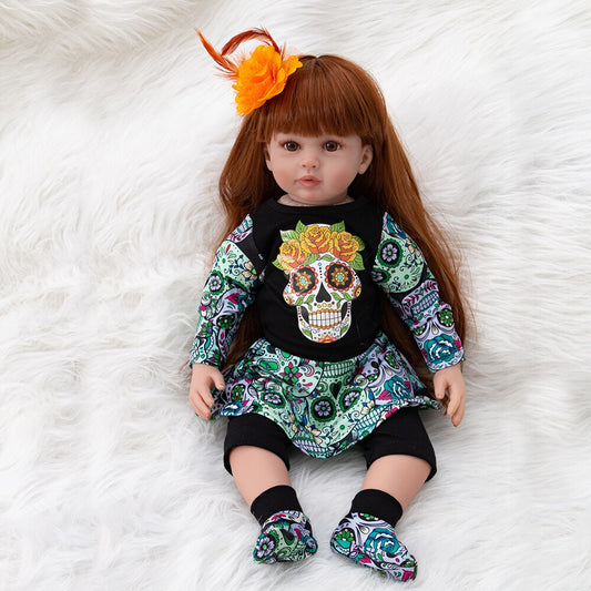 Baby Halloween Gift Toys Soft Silicone Reborn Lol Dolls Surprises Baby Realistic Doll