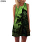Skull Dress Women Skeleton Boho Gray 3d Print Ink