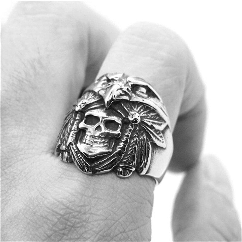 1pc Newest Design Eagle Head Skull Ring