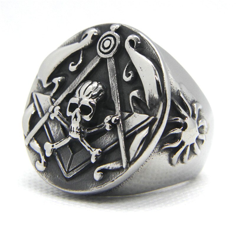 Huge Heavy Cool Skull Ring 316L Stainless Steel Fashion Jewelry