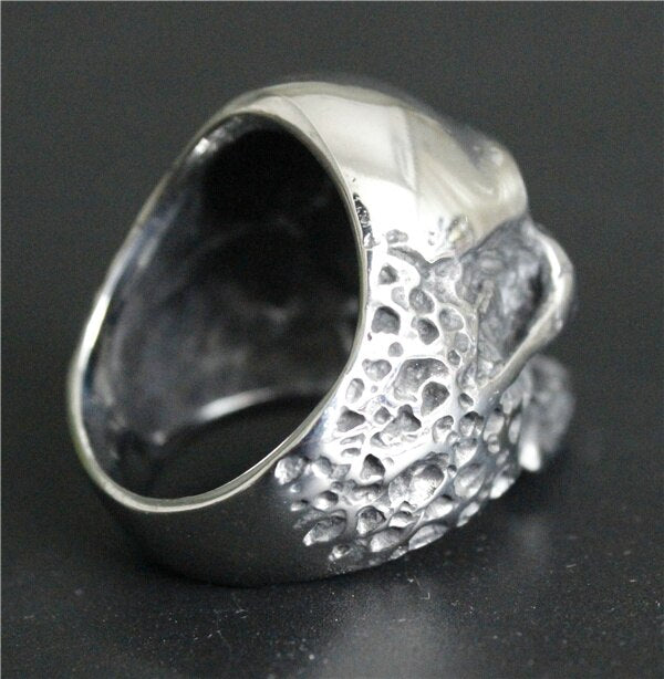 2017 Heavy Death Skull Ghost Ring 316L Stainless Steel