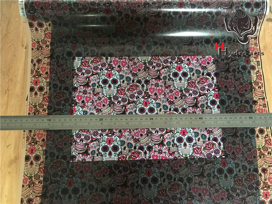 Popular sugar skull pattern water transfer printing film hydrographic film