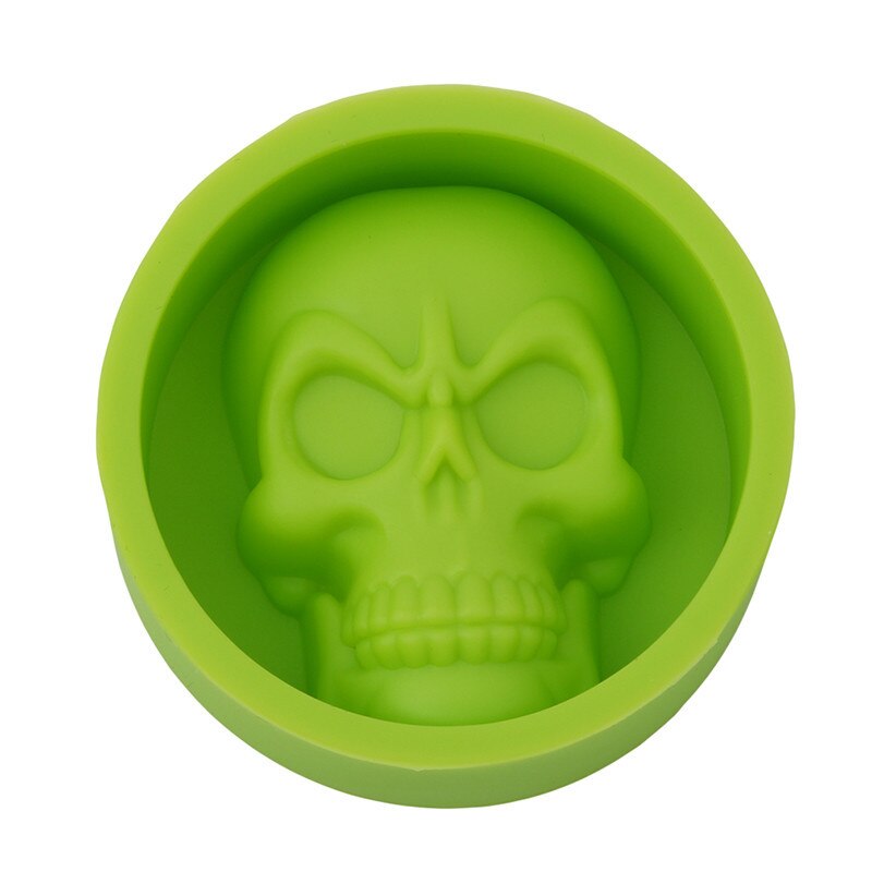 3D Mini Skull Head Silicone Cake Molds Ice Cube Tray Party Fondant Cake