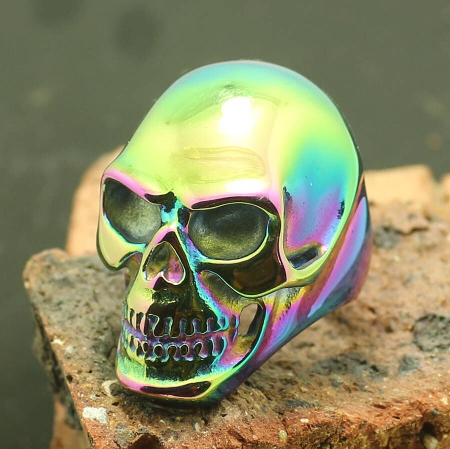 Stainless Steel Cool Big Skull Newest Design Ring