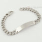 Stainless Steel ID Bracelet For Men Jewelry masculina pulseira