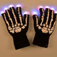 7 Modle Color Change Unisex LED Glove Night Light Flash Luminous Gloves Flashing Finger Lighting Skull Glove For Halloween Party