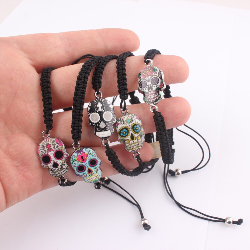 Hot Sale Skull Charms Bracelets For Women Men Fashion Jewelry Adjustable Bracelets