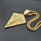 Men's Necklace Big Jesus Cross Pendant & Chain Mens Gold
