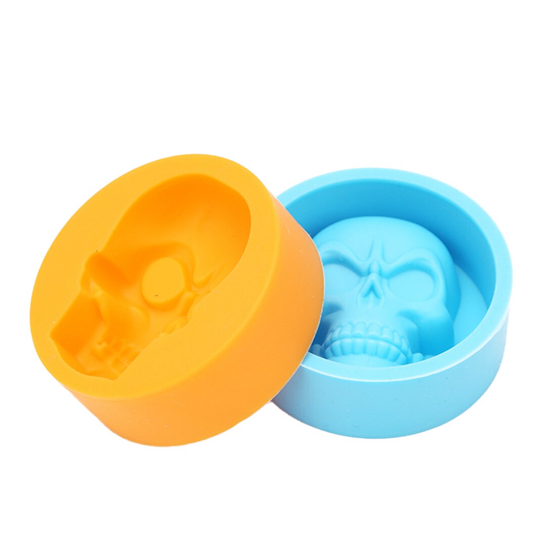 3D Skull Head Silicone Mold Home Party Fondant Cake