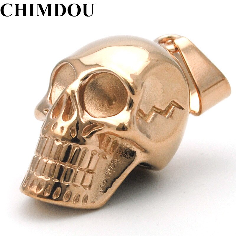 Black Stainless Steel Pendant Skull Necklace Men Jewelry