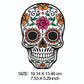 Fashion Punk Skull Patches Print On T-shirt A-level Washable Iron On Transfer Colorful Sugar Skull