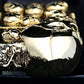 LXF Heavy armor gold 3D Alien skull  lighter