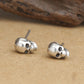 New Hot Sale Personality Skull Earring 100% 925 sterling silver brand