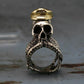 Stainless Steel Octopus Squid Tentacle Skull Captain Rings