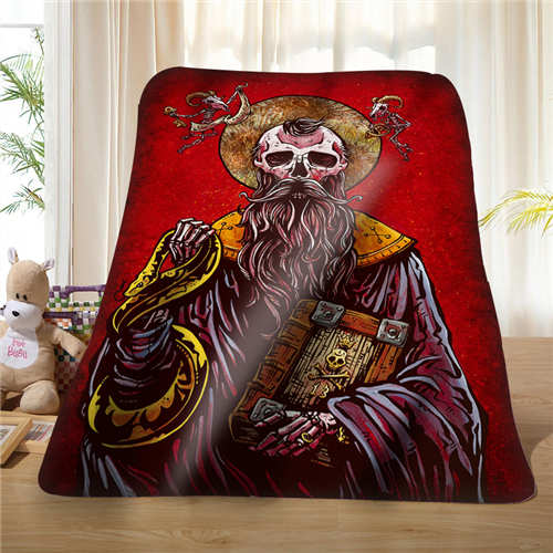 Custom  Cool Pirate And Skull (1) Blanket Soft Fleece DIY Your Picture Decoration