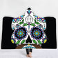 Unique Customized Skull Girl Print Hooded Blanket Day of the Dead