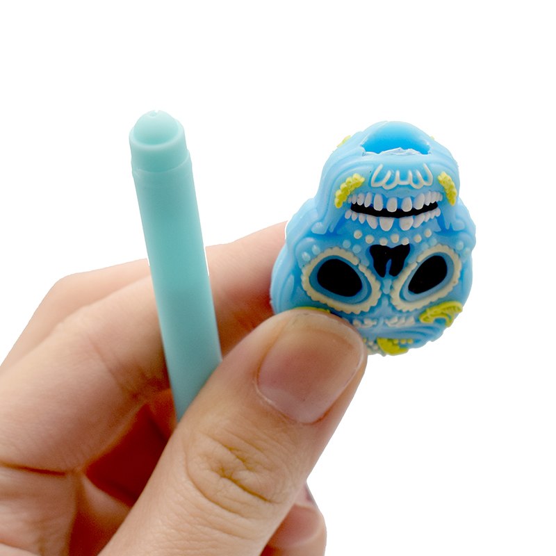 12Pcs Creative Gel Pens Skull Head Soft Glue Neutral Pen Office