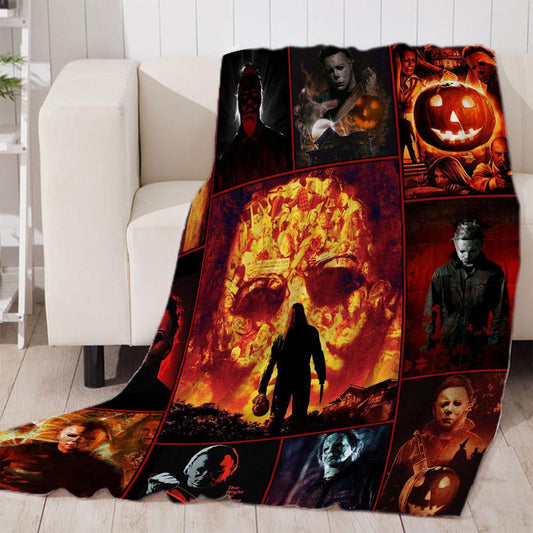 Skull Firing Soft Blanket Nap blanket Velvet Plush  Beach Towel