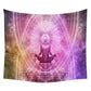 Yoga Buddha Wall Tapestry Sugar Skulls Tapestry Galaxy Customized Pillow