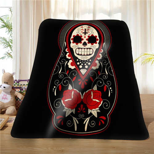 Custom  Cool Pirate And Skull (1) Blanket Soft Fleece DIY Your Picture Decoration