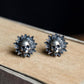 100% 925 Sterling Silver Ear Piercing Stud Earrings Fashion Sunflower