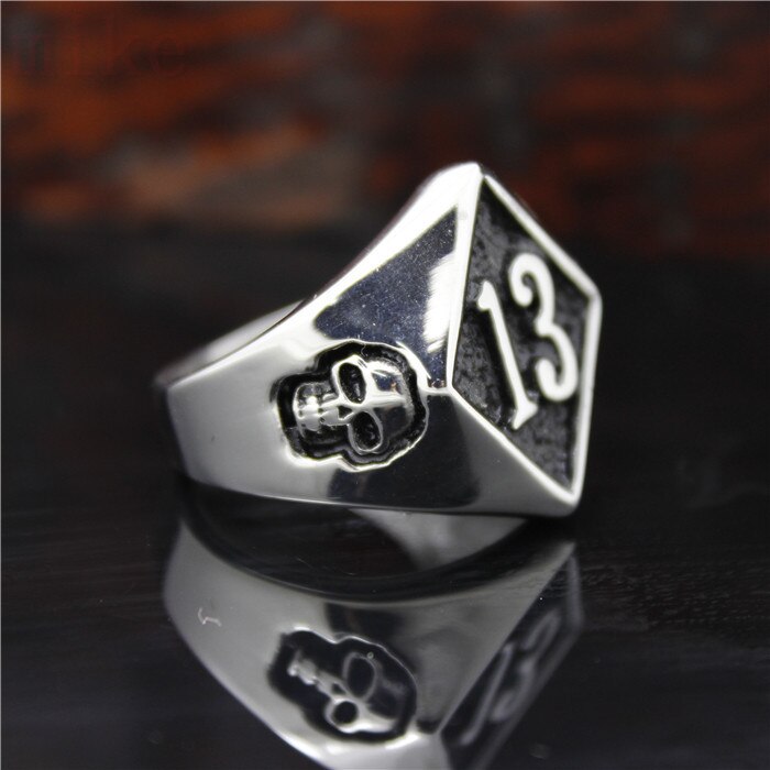 Stainless Steel Band Party Cool Skull Ring