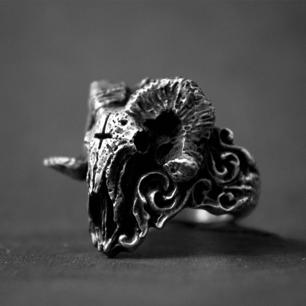 Skull Ring Men 316L Stainless Steel