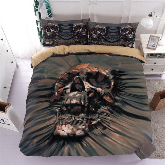 3d Skull Bedding Sets queen size Sugar skull Duvet Cover Bed cool skull
