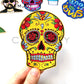 Yellow Mexican Skull Embroidered Skull Patch for Clothing Iron on Sewing Applique for Jackets Jeans Clothes Stickers Badges
