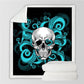 Octopus and Skull Sherpa Blanket Tentacles Hand Soft Plush Throw Blanket