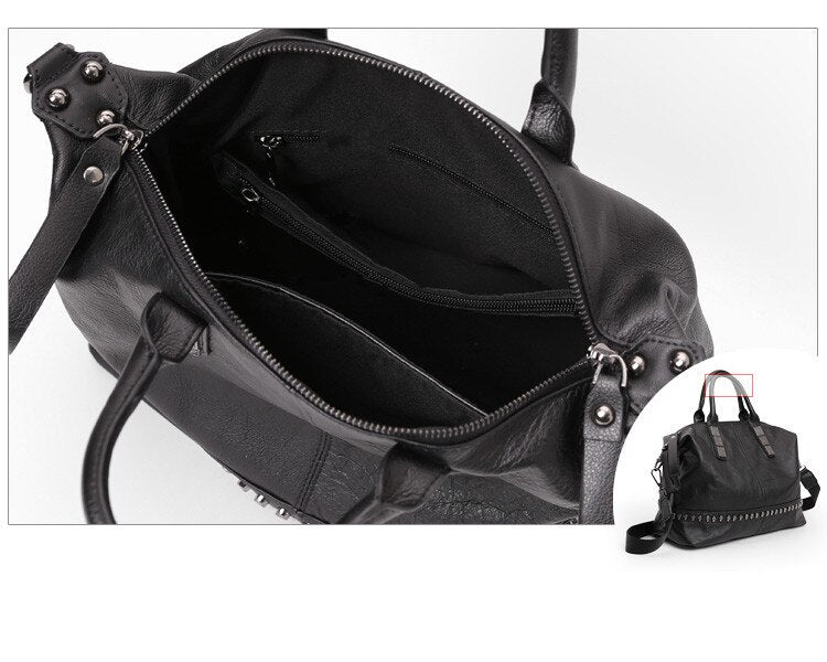 Luxury fashion Genuine leather Women handbags