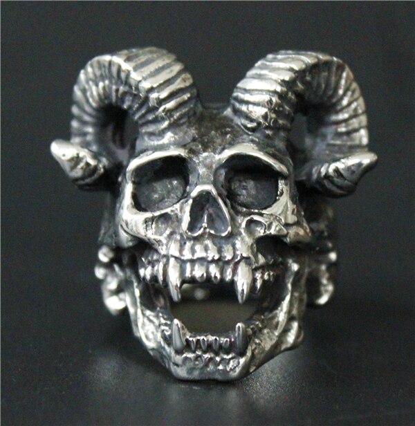 Stainless Steel Mens Motorcycles Biker Zombie Vampire