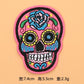 Embroidered Patches Sugar Skull Patch Mexico Day of the Dead Iron On Fabric Badges DIY Sewing Applique for Jackets Jeans