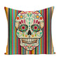 Colorful Square Pillow cover Sugar Skull Decor Living Room