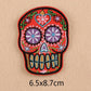 6pcs/lot new skull Iron On Patches Embroidered Patches Apparel Fabric Sewing Applique DIY Clothes Stickers Patches