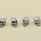 S925 pure silver fashion accessories Personality pop punk drilling skull head