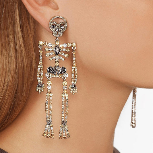 New Fashion Skeleton Skull Earrings